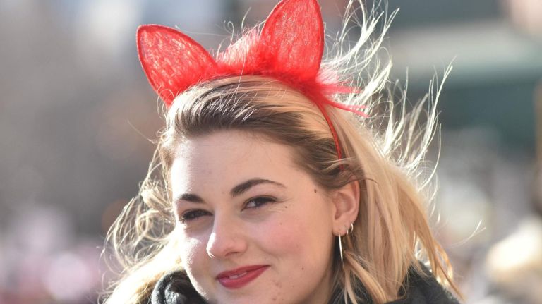 Women's March on NYC: Photos of the 2nd annual demonstration 37 A participant in the Women's March in midtown Manhattan on Saturday, Jan. 20, 2017.