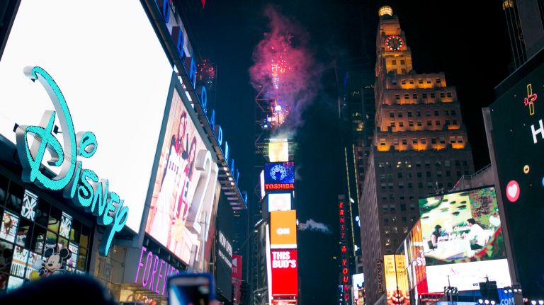 New Year's Eve Times Square ball drop: See photos 37 Fireworks explode on top of 1 Times Square on New Year's Eve on Saturday, Dec. 31, 2016.