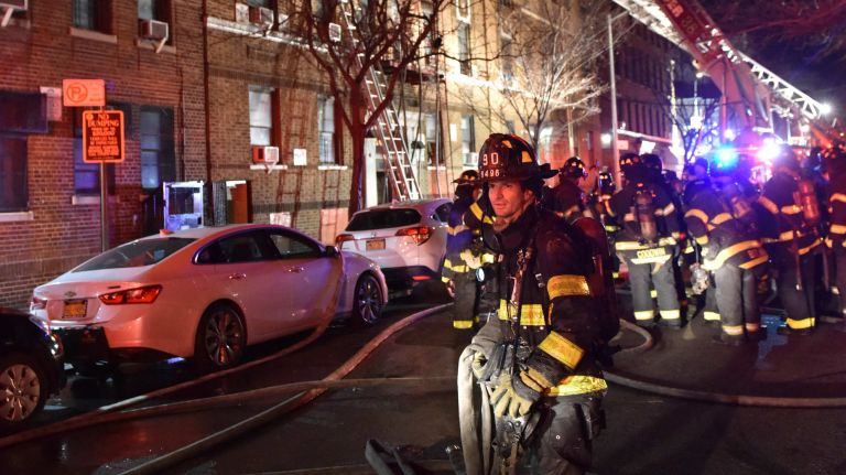 Fire in Belmont, Bronx: Photos from the scene 13 Thirty-nine units and 175 firefighters battle the blaze on Prospect Avenue in the Belmont neighborhood of the Bronx, an FDNY spokesman said, Thursday, Dec. 28, 2017.