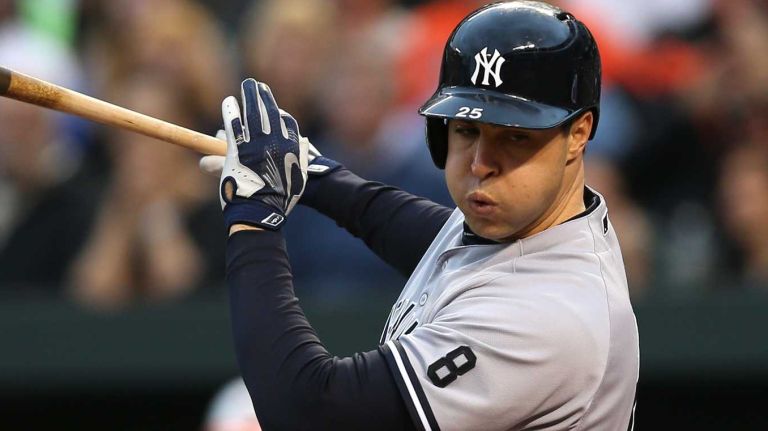 Yankees vs. Orioles 15 Mark Teixeira #25 of the New York Yankees strikes out in the first inning against the Baltimore Orioles at Oriole Park at Camden Yards on May 3, 2016 in Baltimore.