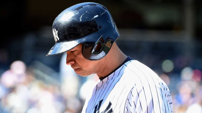Yankees vs. Rays 60 New York Yankees designated hitter Alex Rodriguez walks to the dugout at the end of the fourth inning against the Tampa Bay Rays a game at Yankee Stadium on Sunday, April 24, 2016.