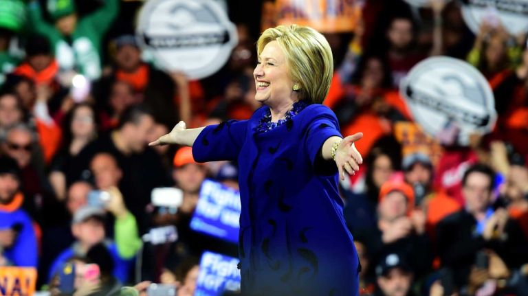 Hillary Clinton on tipping: It’s time to end the tipped minimum wage 1 Hillary Rodham Clinton speaks to supporters at the Jacob Javits Convention Center on Wednesday, March 2, 2016.