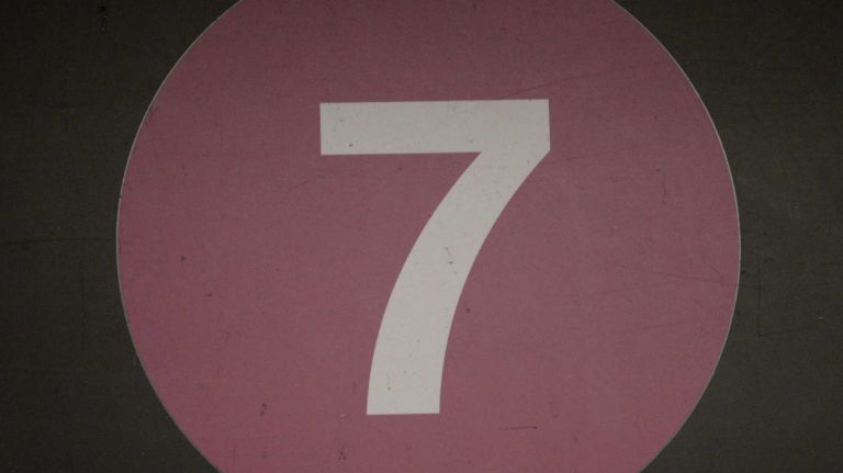 A 7 train is seen in this undated photo.