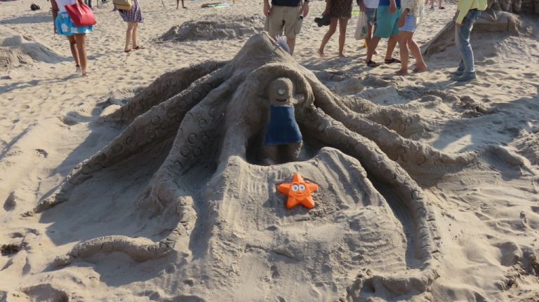 An octopus at the Coney Island Sand Sculpting Contest. 