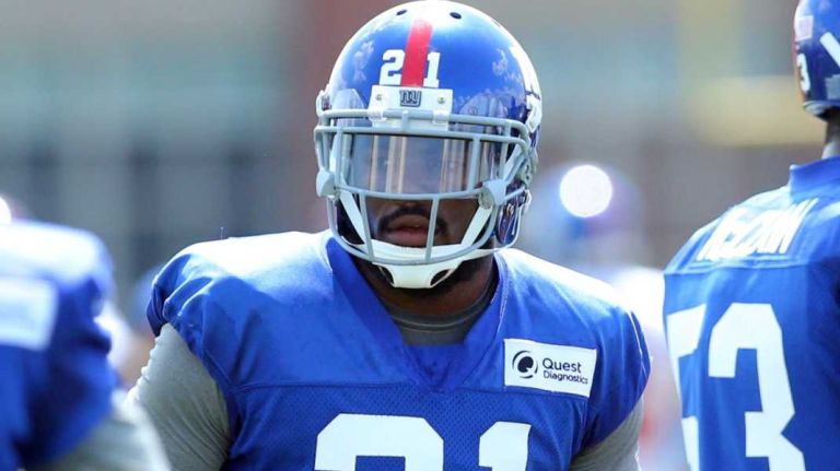 New York Giants safety Landon Collins is seen during training camp at the Quest Diagnostics Training Center in East Rutherford, N.J., on Saturday, Aug. 1, 2015.