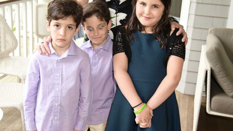 Caleb, Ozzie, Sofia, and Suri Kasirer attend a book party on Saturday, June 6, 2015, for Wednesday Martin's 