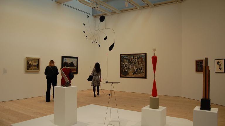 An exhibition space at the new Whitney Museum. 