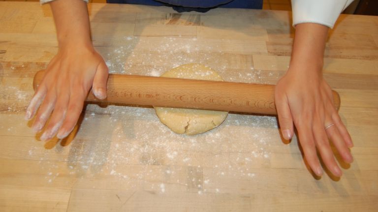 Bouchon Bakery's Simple Thanksgiving Pumpkin Pie recipe 26 Roll the dough out to approximately 1/4-inch thick.