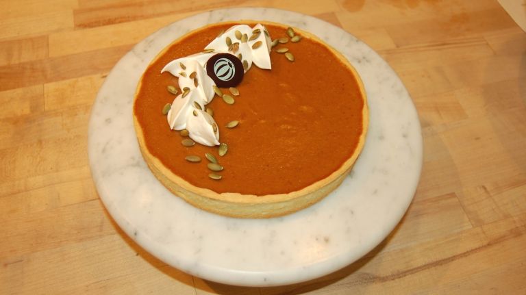 Bouchon Bakery's Simple Thanksgiving Pumpkin Pie recipe 32 Bouchon Bakery's Pumpkin Pie is gorgeous and easy to make at home.