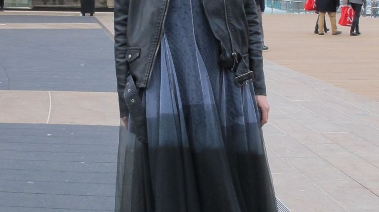 Pauline Jin, from Hong Kong, is a student at LIM College who says she likes to look for avant-garde pieces to add to her wardrobe in SoHo. 