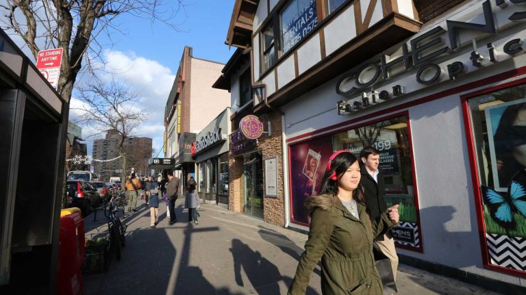A street scene on 71st Avenue between Queens Boulevard and Austin Street. (Nov. 30, 2013)