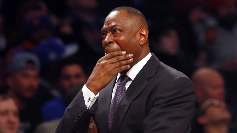 Interim head coach Tony Brown of the Brooklyn Nets looks on against the New York Knicks at Barclays Center on Wednesday, Jan. 13, 2016  in Brooklyn, New York.