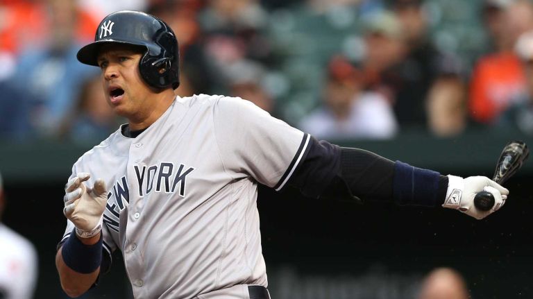 Yankees vs. Orioles 16 Alex Rodriguez #13 of the New York Yankees bats during the first inning against the Baltimore Orioles at Oriole Park at Camden Yards on May 3, 2016 in Baltimore.
