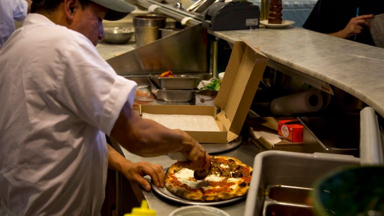 Nick's Pizza, on Ascan Avenue, in Forest Hills on Dec. 28, 2015.