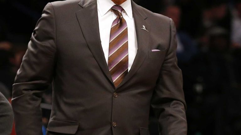 Brooklyn Nets vs. Utah Jazz 61 Head coach Lionel Hollins of the Brooklyn Nets looks on against the Utah Jazz at Barclays Center on Sunday, Mar. 8, 2015 in Brooklyn, New York.