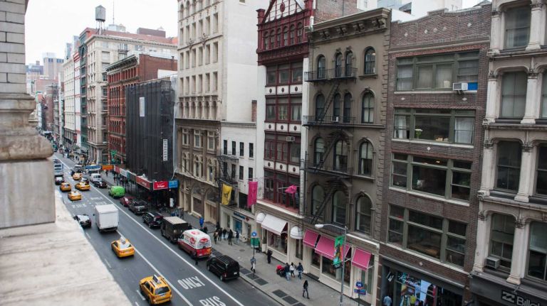 Tourists and locals alike head to Broadway for shopping, dining, and sight-seeing. 