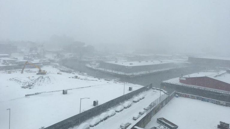 Snow in NYC: Photos from winter 2016-2017 69 Visibility is low in a snowy Gowanus, Brooklyn, on Feb. 9, 2017.