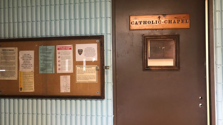 Behind the bars at ‘Orange Is the New Black’ prison on Staten Island 17 Maria Ruiz, played by Jessica Pimentel, spends plenty of time trying to find her footing in season six. She attends church services and joins a religious group that meets regularly after she's convinced an attack that ended with her face in a toilet was a baptism.