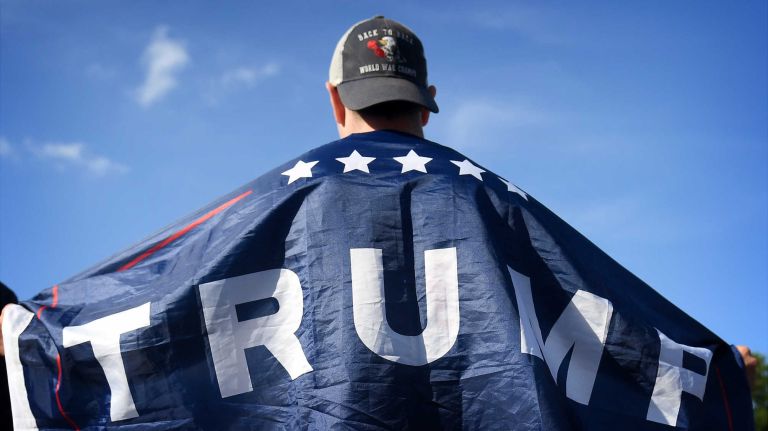 Presidential debate at Hofstra: Photos from the scene 25 Hofstra student Darren Schwartz shows support for Donald Trump at Hofstra University before the presidential debate on Sept. 26, 2016