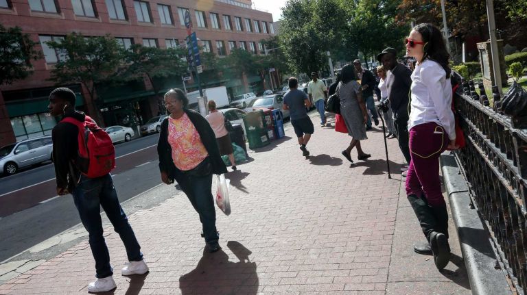 An undated scene in Jamaica, Queens.
