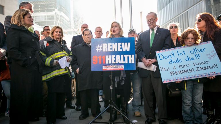 Congress can’t pass gun laws, but at least our local politicians are sane 1
Senator Kirsten Gillibrand speaks at a press conference calling for the permanent funding of the Zadroga 9/11 Health and Compensation Act during rally at Silverstein Family Park in lower Manhattan, Sunday, Dec. 6, 2015.