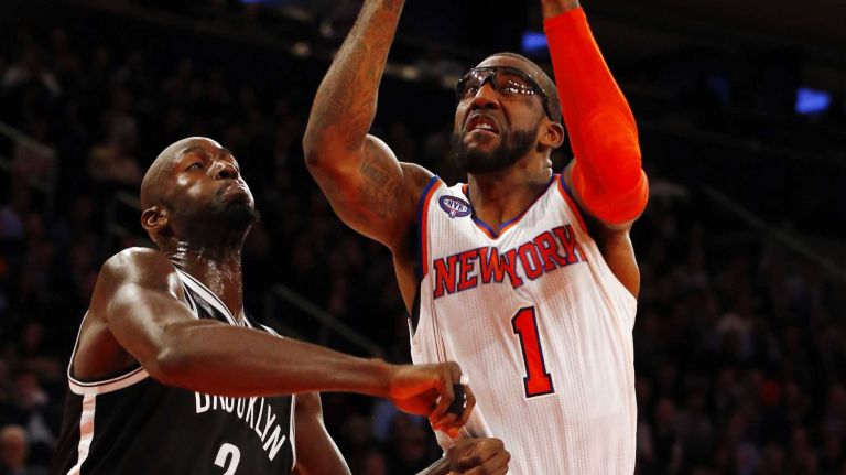Knicks vs. Nets 29 Amar'e Stoudemire of the New York Knicks puts up a shot for a basket in the first half against the Brooklyn Nets at Madison Square Garden on Tuesday, Dec. 2, 2014.