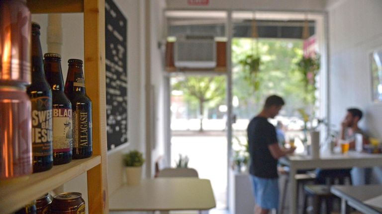 Interior view of Beer Fridge, a new beer shop located at 41 Essex St., Manhattan. From Saturday, Oct. 7, 2017.