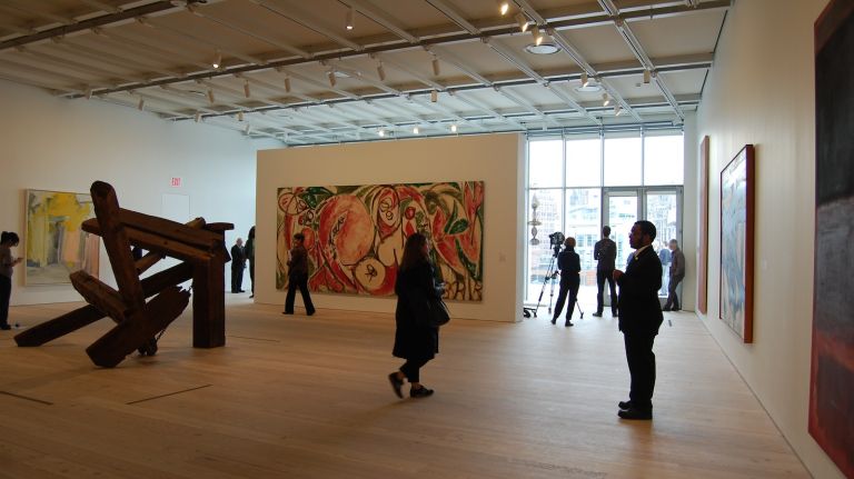 One of the vast gallery spaces to take in works of art. 