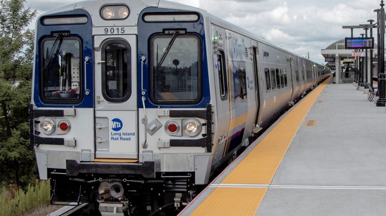 The new M9 LIRR train on&nbsp;Sept. 10, 2019 in Hicksville.