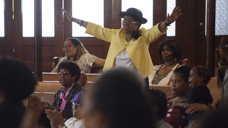 Sunday services in NYC push peace in wake of Charleston shooting 1 Parishioners during services at the House of Lord Church in Brooklyn on Sunday, June 21, 2015. It was the first Sunday service held since last week's shootings at Emanuel AME Church in Charleston, South Carolina.