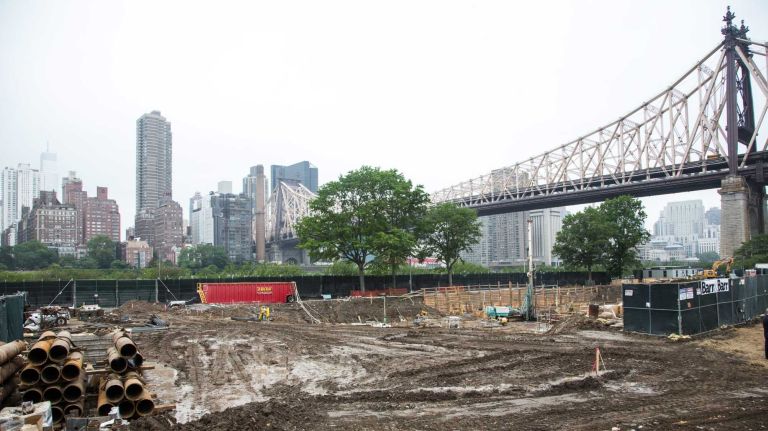 The site of Cornell Tech's new campus on Roosevelt Island on June 16, 2015. 