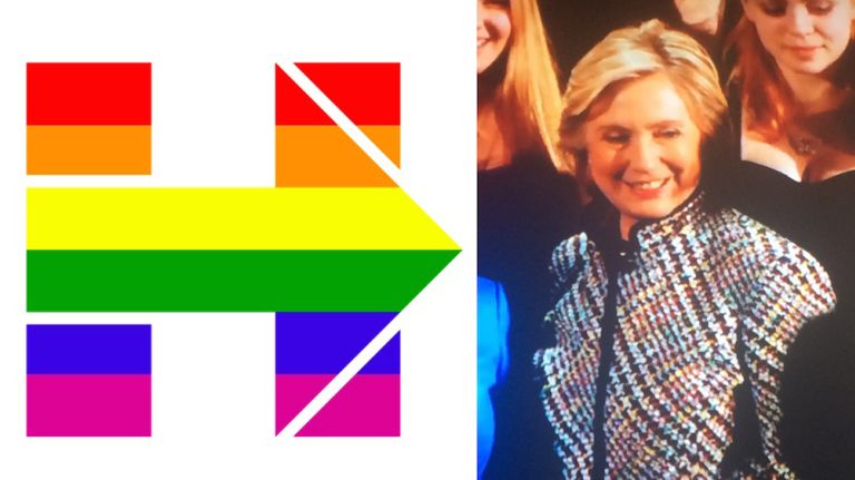 Hillary Clinton changes logo to support gay marriage 1 Hillary Clinton changed her Twitter avatar in favor of marriage equality as the Supreme Court hears arguments about gay marriage.