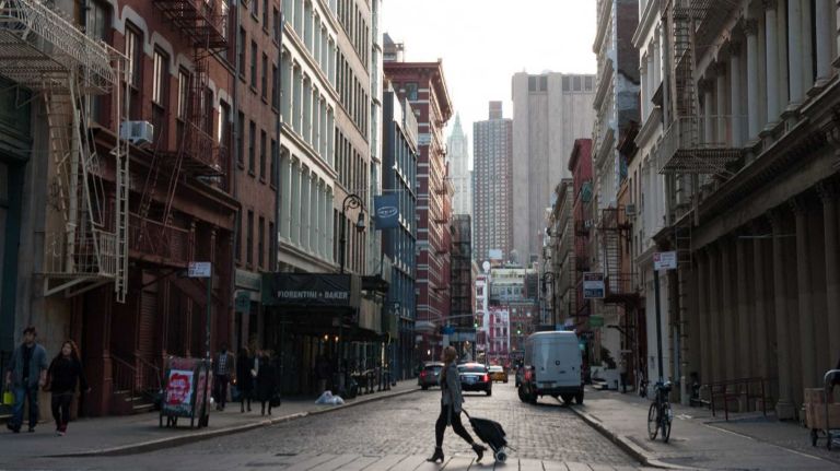 There are many beautiful and unique buildings in the SoHo neighborhood of Manhattan, especially on the cobblestoned Mercer Street. 