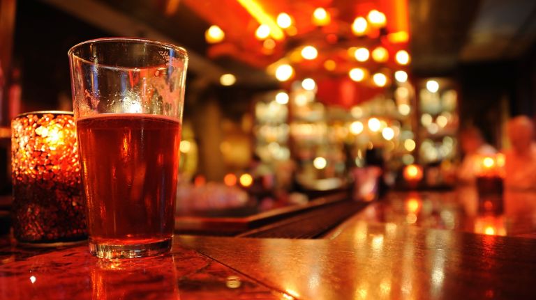 A bar in New York City.