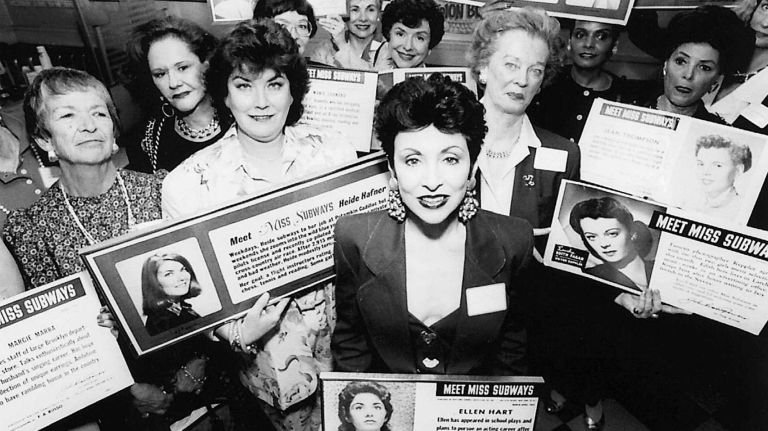 Miss Subways Extravaganza, a pageant for straphangers, is taking applications 4 Ellen Hart Strum, center, former Miss Subways March '59, hosted a Miss Subways reunion on May 13, 1991. To Strum's right is Heide Hafner, the last Mss Subways (Sept. '76), and to her left is the earliest Miss Subways present at this reunion, Edith Fagan (March '43).