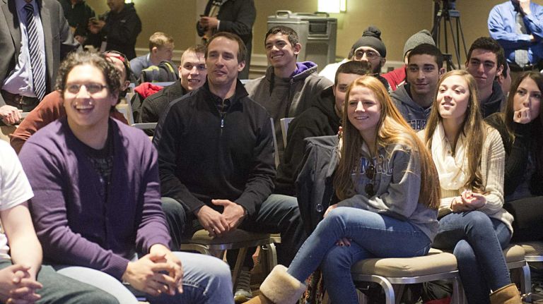 High school students at the Sheraton Hotel in NYC.