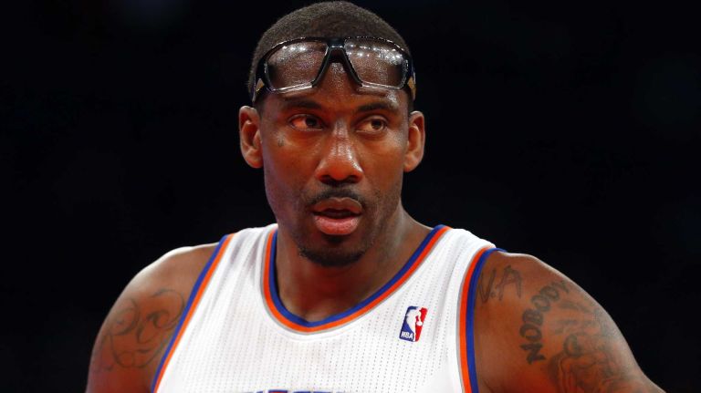 Amar'e Stoudemire of the Knicks looks on against the Philadelphia 76ers at Madison Square Garden on Monday, March 10, 2014.