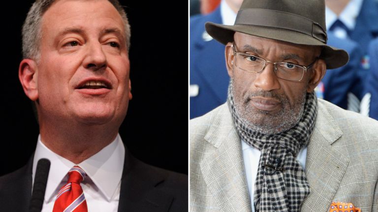 Mayor Bill de Blasio and 