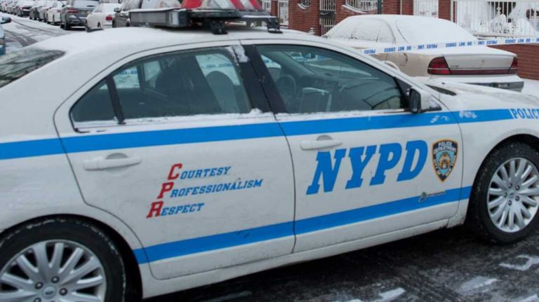 The NYPD at a crime scene on Jan. 29, 2014.