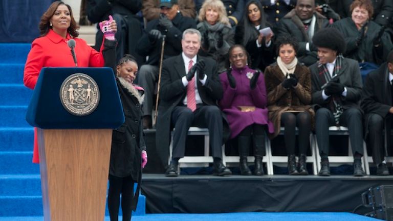 Two city homeless shelters will no longer house kids 1 Public Advocate Letitia James, left, and Dasani Coates.