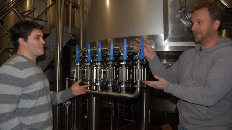 Dave Lopez, left, and Kieran Farrell are bringing the craft-beer revolution to the Bronx.