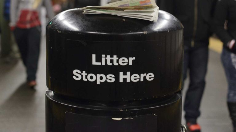 The MTA will be taking out the trash cans in 29 stations.
