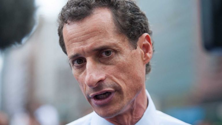 Anthony Weiner in Union Square. (Aug. 29, 2013)