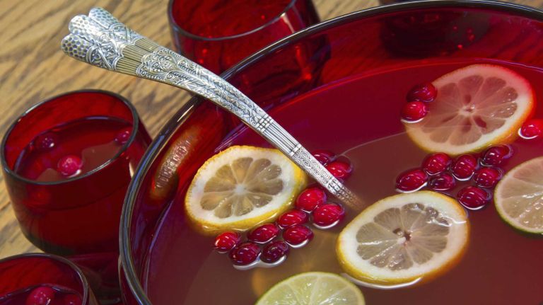 A festive punch is essential for any party. 