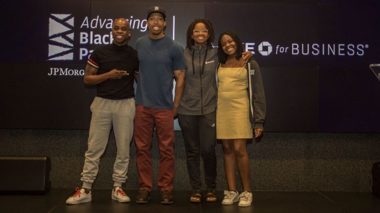 Black entrepreneurs lauded for app to help minority-owned businesses raise funds 1 The SmallStreet team, from left, Ernest James, Edward Carrington, Whitney Griffith and Malorie Casimir, who was a winner of the StartupBus competition on Sunday.
