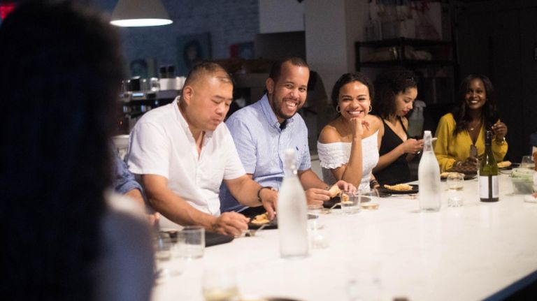 Home cooking: Why NYC chefs are opening their houses for dinners and backyard brunches 6 Guests enjoy a meal made by chef José DeJesus.