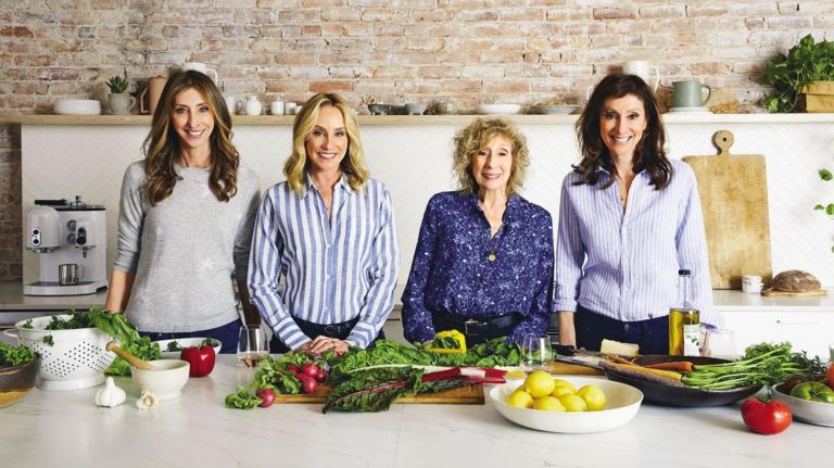 The Pollan family,&nbsp;from left:&nbsp;Dana, Tracy,&nbsp;Corky and Lori.