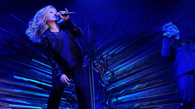 Orfeh performs onstage during the Hasty Pudding Golden Sphinx Award Gala on April 11, 2016, in New York City.&nbsp;