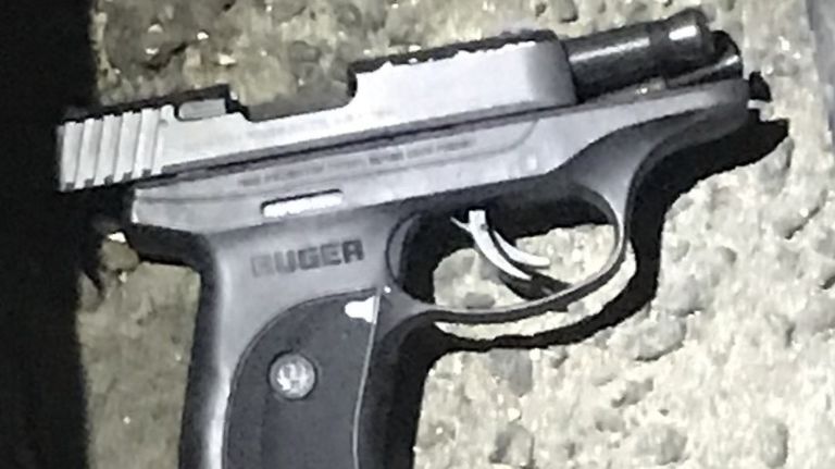 Police said they recovered this gun at the scene of the shooting in Queens.