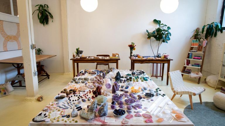 Maha Rose is a healing center that also sells crystals, books and tarot cards.